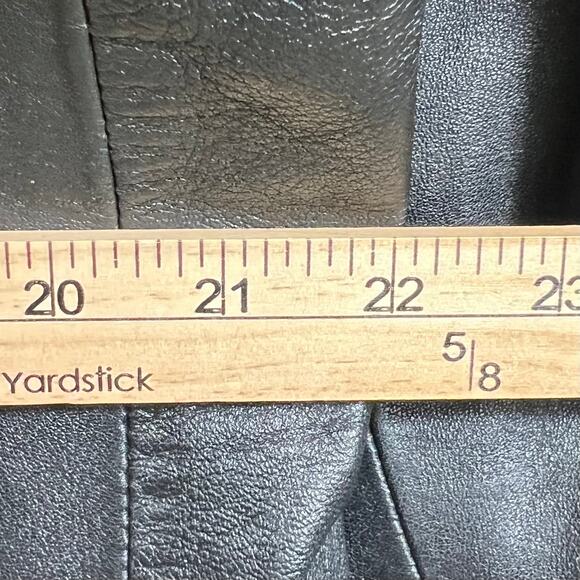 Ambition New York Black Leather Button Up Jacket Size S - Picture 9 of 13